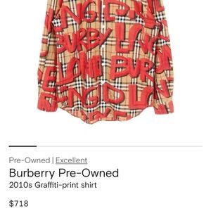 Burberry Graffiti Shirt